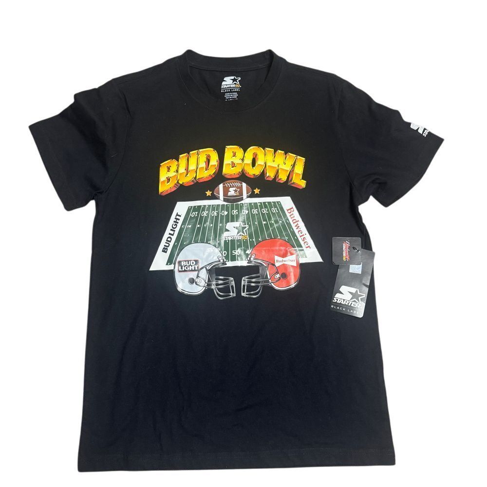 Starter Black Label Bud Bowl Football Superbowl Budweiser Small VTG NWT